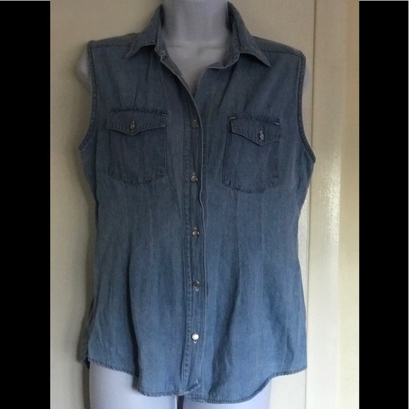 Vintage IGNITE BASICS , size M , jeans blue Vest - Picture 2 of 14